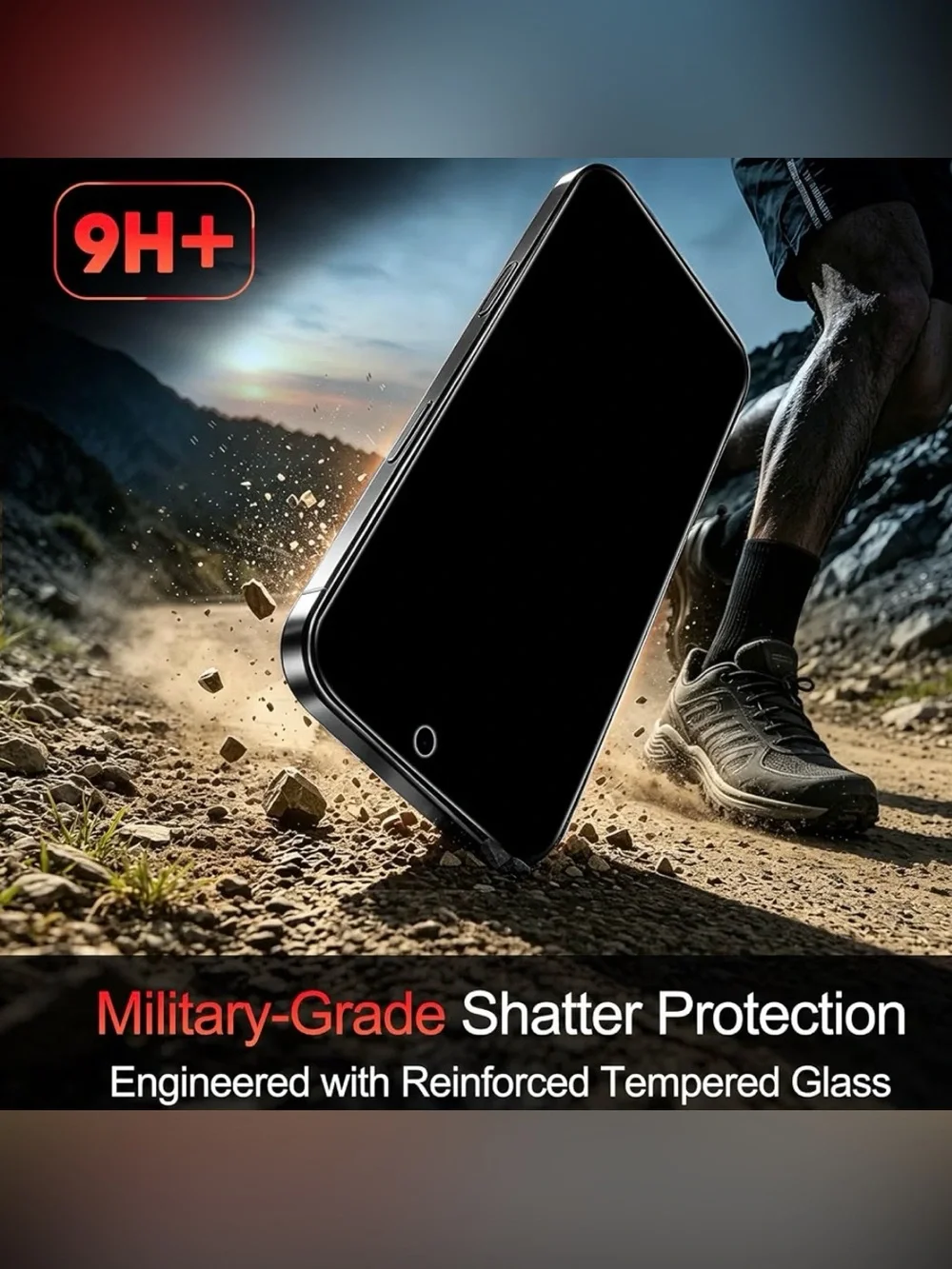 Privacy Screen Protector for 18 Pro, Tempered Glass
